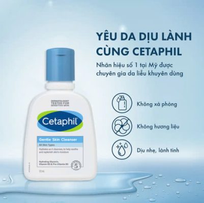 Độ pH sữa rửa mặt Cetaphil